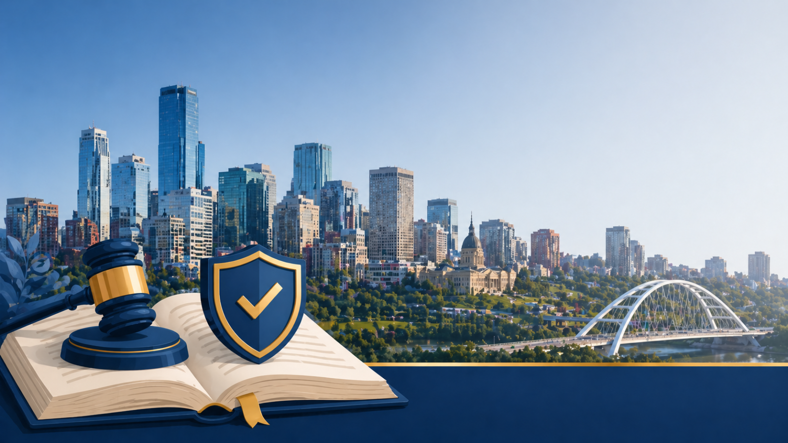 Cybersecurity protection for Edmonton law firm with legal documents and digital shield
