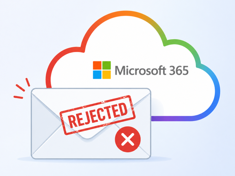 Email rejected by Microsoft 365 with bounce code 5.7.708